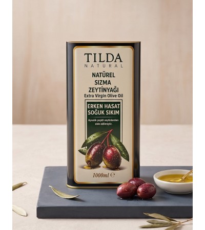 Tilda Erken Hasat Soğuk Sıkım Zeytinyağı Tnk 1000 Ml