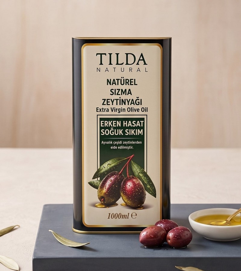 Tilda Erken Hasat Soğuk Sıkım Zeytinyağı Tnk 1000 Ml
