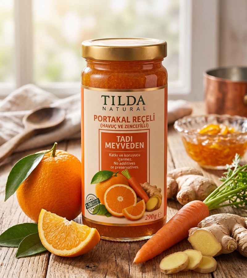 Tilda Portakal Havuç Zencefil Reçeli 290 G