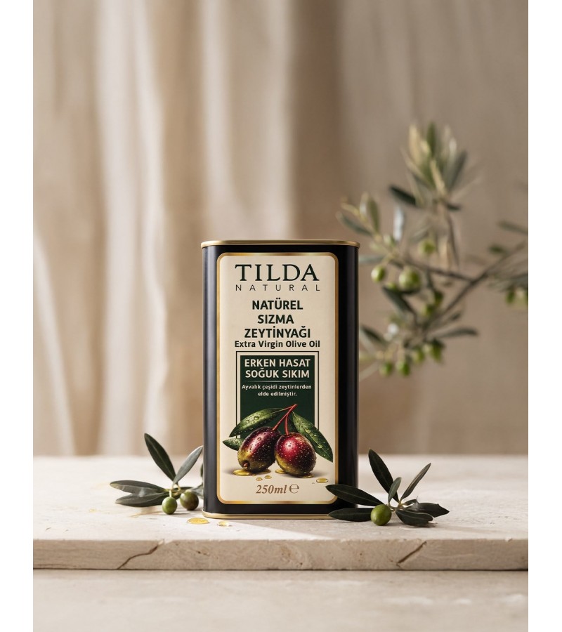 Tilda Erken Hasat Soğuk Sıkım Zeytinyağı Teneke 250 Ml Tilda Erken Hasat Soğuk Sıkım Zeytinyağı Teneke 250 Ml